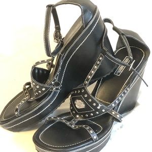 Harley Davidson Studded Sandals